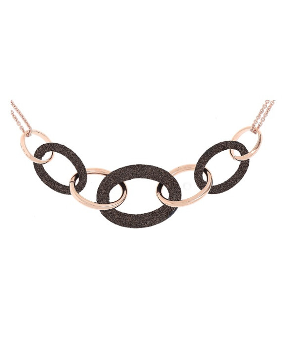 Collier argent teinté RoseGold  PESAVENTO  Collection Polvere  bronze WPLVE1160