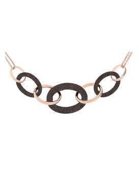 Collier argent teinté RoseGold  PESAVENTO  Collection Polvere  bronze WPLVE1160