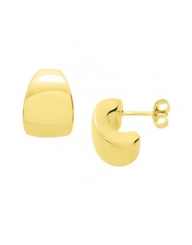 Boucles d'oreilles or jaune  750/1000ème 1/2 créoles