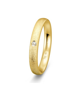 ANABELLE, Alliance or jaune 750/1000ème et diamant