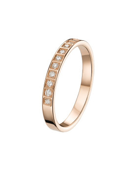 CLEA, Alliance or rose 750/1000ème et diamants
