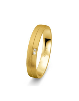 LISON, Alliance or jaune 750/1000ème et diamants