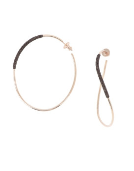 Boucles d'oreilles argent teinté RoseGold  PESAVENTO  Collection Polvere bronze WPLVO1183