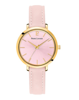 Montre femme PIERRE LANNIER 038J555 cuir rose Collection Chouquette