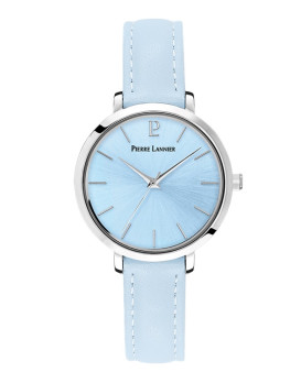 Montre femme PIERRE LANNIER 077D666 cuir bleu Collection Chouquette