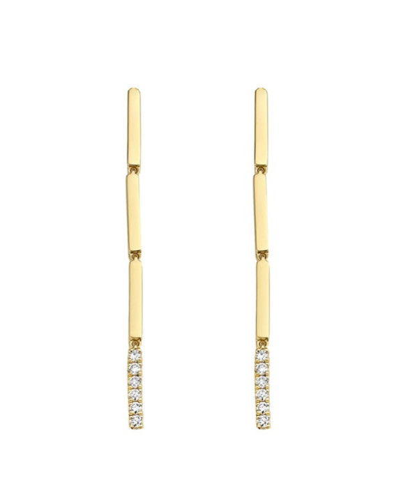 Boucles d'oreilles Diamants  Or jaune  750/1000ème
