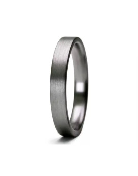 LEANDRE, Alliance en tantale 999/1000ème, modèle Pure Flat Gun 3,5 mn