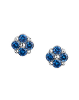 Boucles d'oreilles argent et spinelles synthétiques
