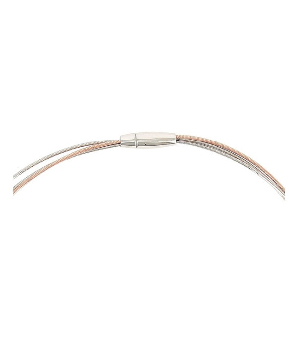 Collier argent 3 fils bicolores PESAVENTO  Collection DNA Spring WDNAG467