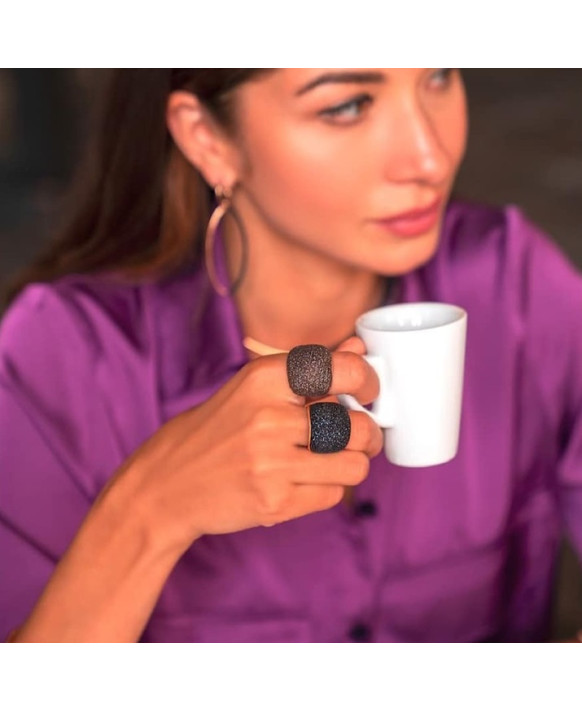 Bague argent teinté RoseGold  PESAVENTO  Collection Polvere bronze WPLVA117