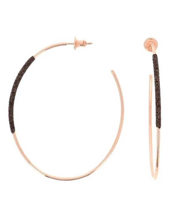 Boucles d'oreilles argent teinté RoseGold  PESAVENTO  Collection Polvere bronze WPLVO1140