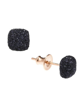 Boucles oreilles argent teinté RoseGold  PESAVENTO  Collection Polvere noir WPLVO608