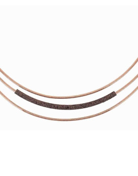 Collier argent teinté RoseGold  PESAVENTO  Collection Polvere  bronze WDNAG1030