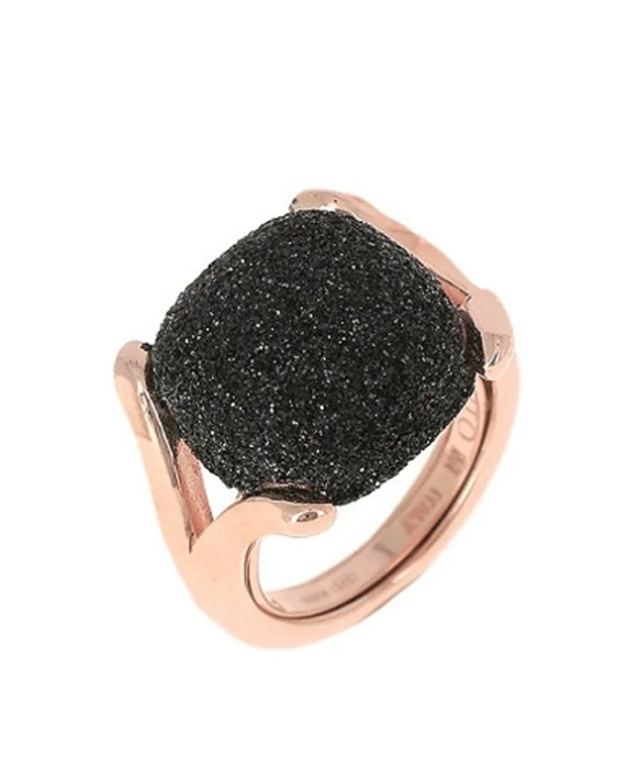 Bague argent teinté RoseGold  PESAVENTO  Collection Polvere noir WPLVA2255