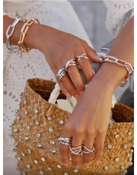 Bracelet argent  bicolores PESAVENTO  Collection Forever Chic WPLVD306