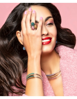 Bague argent  PESAVENTO  Collection Polvere Colori del Mondo rose Tokyo  WPSCA055