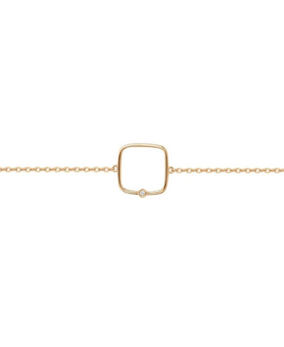 Bracelet plaqué or et diamant LA GARCONNE 26300023, Collection Episode Indélébile
