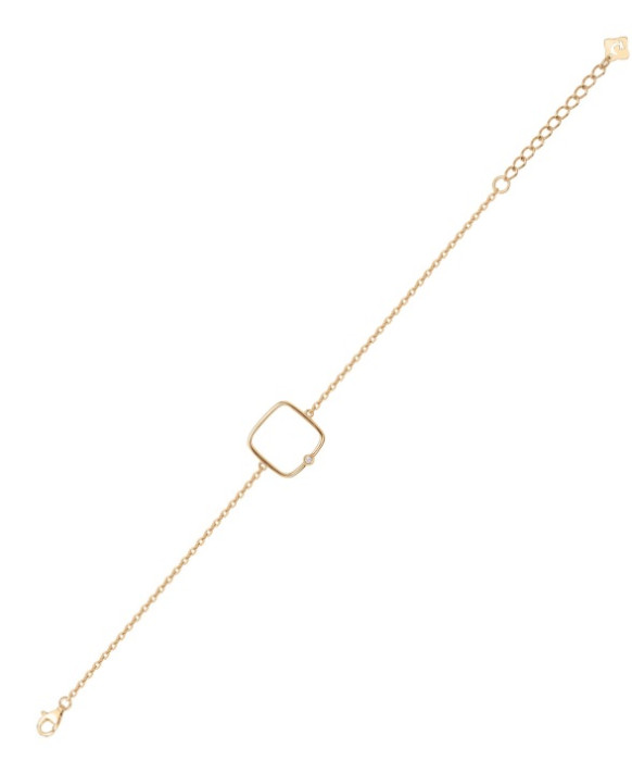 Bracelet plaqué or et diamant LA GARCONNE 26300023, Collection Episode Indélébile
