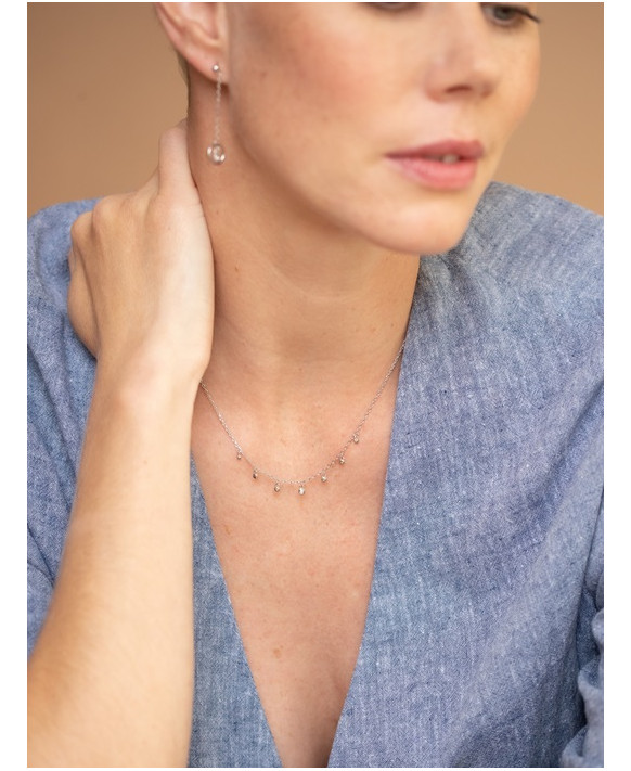 Collier argent et diamant LA GARCONNE 20700010, Collection Etats d'âme