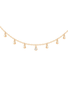 Collier plaqué or et diamant LA GARCONNE 26700011, Collection Etats d'âme