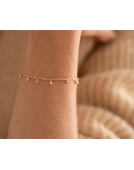 Bracelet plaqué or et diamant LA GARCONNE 26300011, Collection Etats d'âme