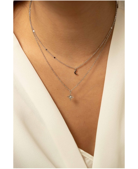 Collier argent et diamant LA GARCONNE 20700065, Collection Episode Indélébile