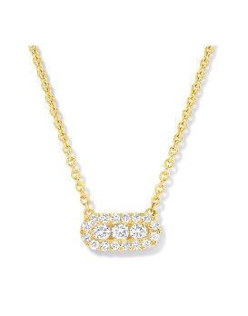NELLY, Collier pendentif Diamant 0,16 ct Or jaune 750/1000ème