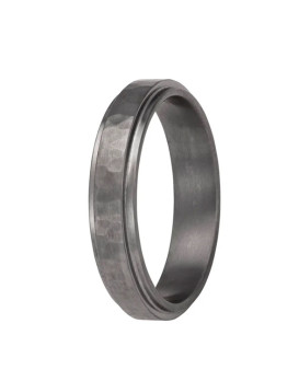Alliance en tantale homme 5 mm – STRADALE  S2 surface martelée en tantale pur 