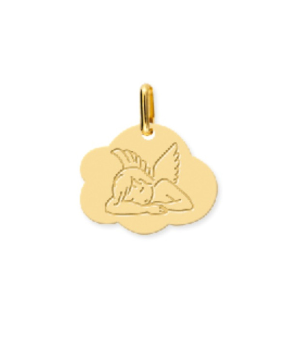 Médaille  Ange Raphaël or jaune 375/1000ème