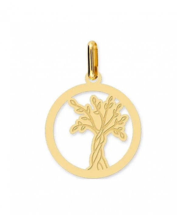 Médaille ronde ajourée Arbre de Vie or 750/1000ème