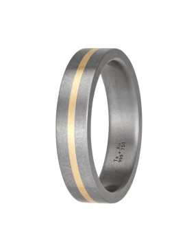LYCOS, Alliance en tantale 999/1000ème et or rose 750/1000ème, collection Fusion Flat  5 mn