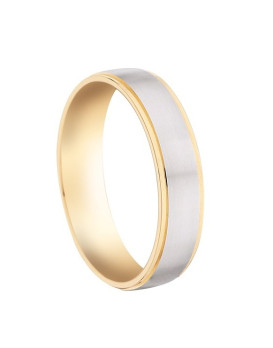 GIOVANNI, Alliance bicolore or blanc et jaune 375/1000ème