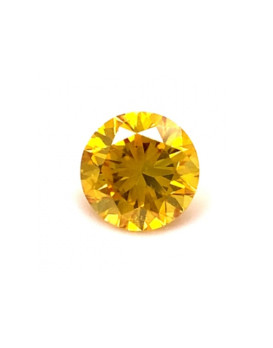 Diamant jaune 0,41 carat taille brillant SI2 certificat GIA