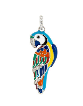 Pendentif argent UNA STORIA, BQ121212, Collection Perroquet
