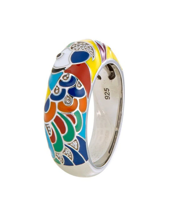 Bague argent  UNA STORIA BG121212 Collection Perroquet