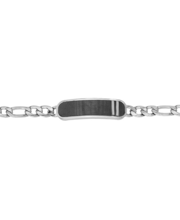 JULES, Bracelet homme  acier et carbone PHEBUS 35-1262