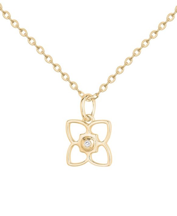 Collier plaqué or et diamant LA GARCONNE 26700078, Collection  Fiorenza