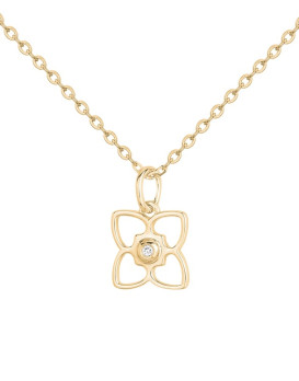 Collier plaqué or et diamant LA GARCONNE 26700078, Collection  Fiorenza