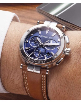 Montre homme chronographe Herbelin 37658AP15GD  Collection Newport