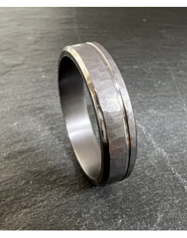 Alliance en tantale homme 5 mm – THOR S2 martelé  en tantale pur (999/1000)