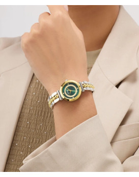 Montre femme  GUESS leena GW0994L3 cadran vert chic et élégante