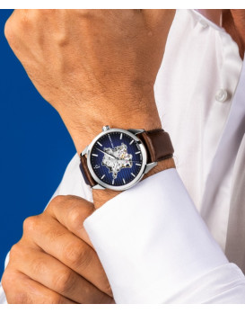 Montre homme automatique PIERRE LANNIER 316F164 Modèle MONARCK France Collection Automatique