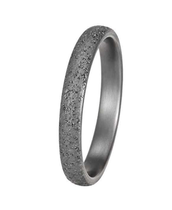THYESTE - Alliance homme en tantale 3,5 mm finition Pure Curve Moon (tantale pur 999/1000)