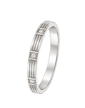 FLORIANNE – Alliance femme en or blanc 750/1000 (18 carats) et diamants FLORIANNE – Alliance femme en or blanc 750/1000 (18 carats) et diamants