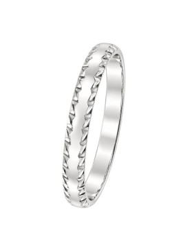 FABIO – Alliance homme en or blanc 750/1000 (18 carats)