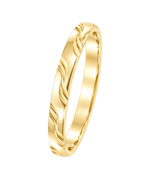ROSA – Alliance femme en or jaune 750/1000 (18 carats)