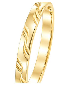 ROSA – Alliance femme en or jaune 750/1000 (18 carats)