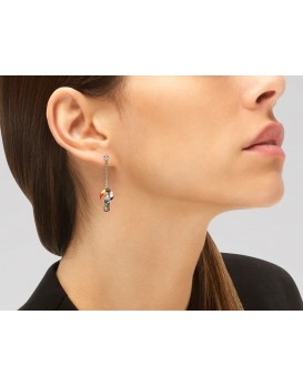 Boucles oreilles argent UNA STORIA, BO121112, collection Toucan