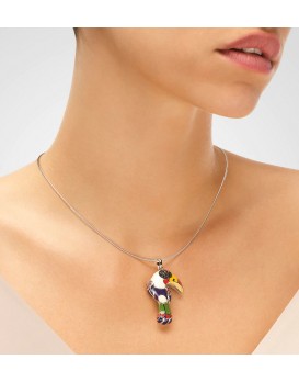 Pendentif argent UNA STORIA, BQ12144, Collection Toucan