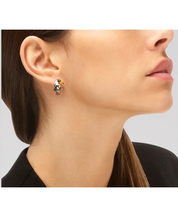 Boucles oreilles argent UNA STORIA, BO12144, collection Toucan